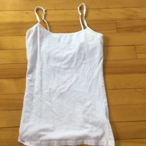 SO White Tank Top w/ Built-In-Bra